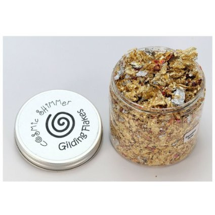 Cosmic Shimmer Gilding Flakes 200ml Pot - Egyptian Gold