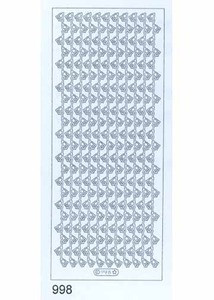 Starform Bell Borders 998 Silver Border Stickers