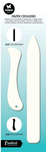 Studio Light Paper Creasers Bone Folders Set of 2 Curved and straight