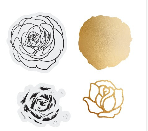 Couture Creations-Mini Stamp & Die Set- Elegance Collection Layering Rose