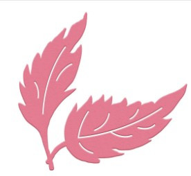 Couture Creations- Mini Die- You Go Girl- 2 Leaves