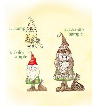 Leane Creatief- Clear Stamp- Doodle Santa 55.0942