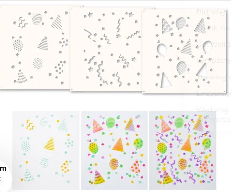 Memory Box Party Time Stencil Set