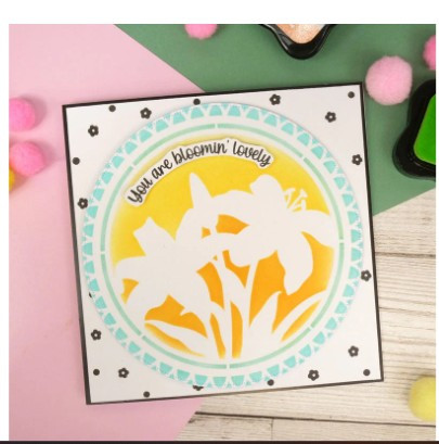 Hunkydory Crafts For the Love of Masks - Charming Lilies