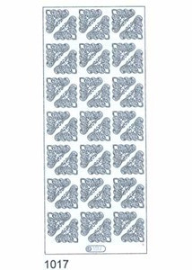 Starform CORNERS Silver 1017 Peel Stickers