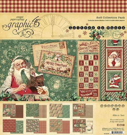 Graphic 45 8X8 Papercrafting Paper- Letters to Santa