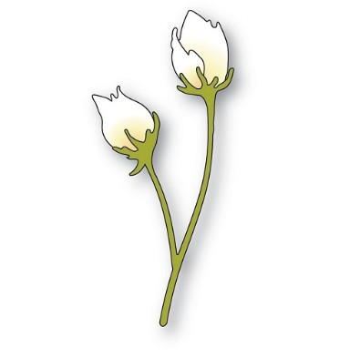 Memory Box Small Anemone Bud Duo Cutting Die 100% Steel