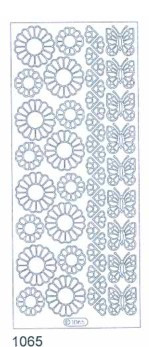Starform Deco Stickers - Flower/Butterfly 1065 Gold Peel Stickers