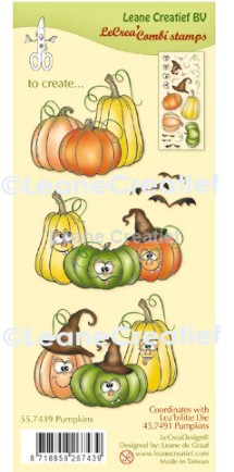 Leane Creatief- Clear Stamp- Pumpkins 55.7439