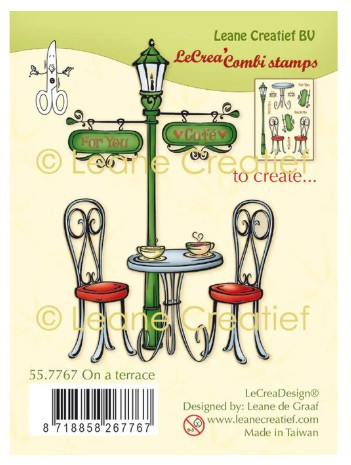 Leane Creatief- Clear Stamp- On A Terrace 55.7767