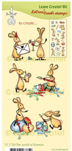 Leane Creatief- Clear Stamp- The World of Bunnies 55.7750