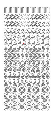 Ecstacy Crafts Double Sided Sticky Sticker - 123 Stickers