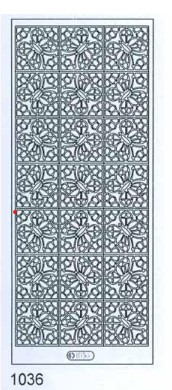 Starform Deco Stickers - Square Butterflies Gold 1036 Peel Stickers