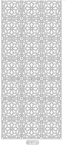 Starform Deco Stickers - Floral Squares 977 Gold Peel Stickers