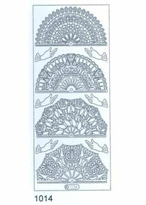 Starform LARGE FANS Peel Stickers Black 1014