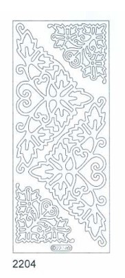 Starform Extra Large Deco Stickers - Corners Sticker Peel Outline 2204 Gold