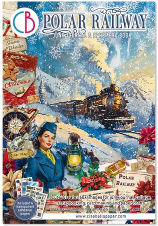 Ciao Bella Junk Journal Ephemera Book A4 - Polar Railway