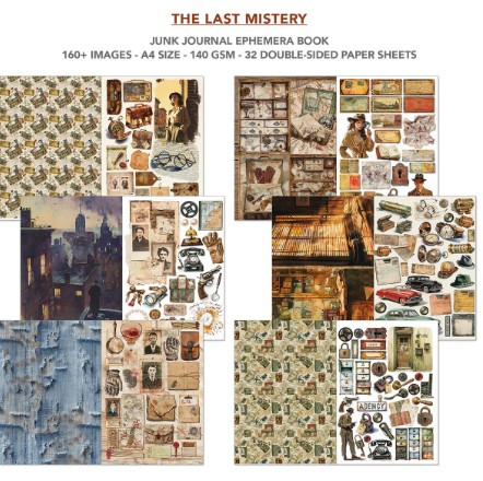 Ciao Bella Junk Journal Ephemera Book A4 - The Last Mystery