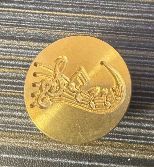 Sealing Wax Seal Stamp - Brass Music