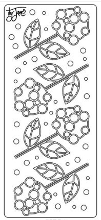 Peel-Offs Candy Flower 1- Black 4676 Peel Stickers