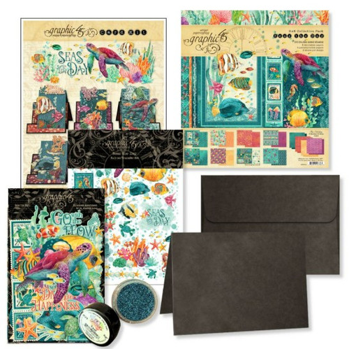 Graphic 45 Card Kit 2025 Seas the Day - Faux Step Cards