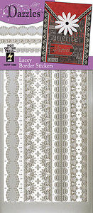 HOTP Dazzles Lacy Borders Outline Stickers SLV 1590