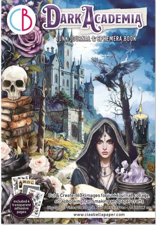 Ciao Bella- Junk Journal Ephemera Book A4- Dark Academia