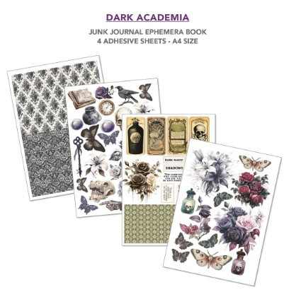 Ciao Bella- Junk Journal Ephemera Book A4- Dark Academia