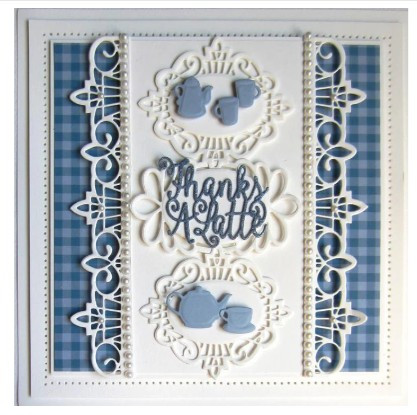 Creative Expressions Shadow Boxes Collection Thanks A Latte Die