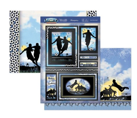 Hunkydory Crafts Sporting Silhouettes Man Of The Match Luxury Topper Set