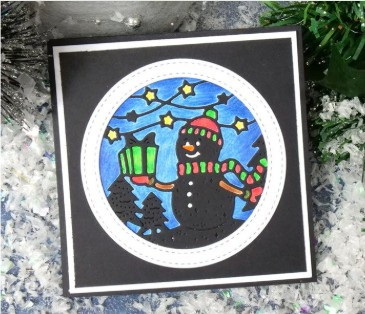 Hunkydory Crafts Moonstone Dies - Starry Snowman