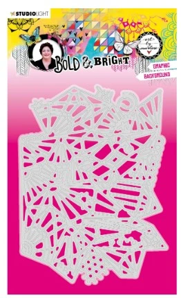 Studio Light ABM Cutting Die Graphic Background Bold & Bright nr.134