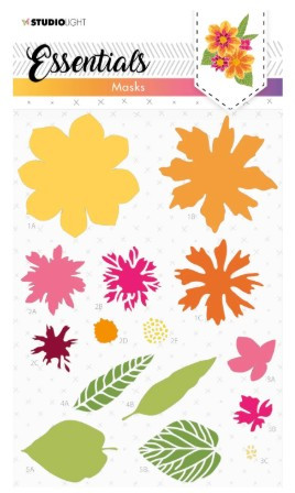 Studio Light Mask Flower Essentials 150x210x1mm 1 PC nr.82
