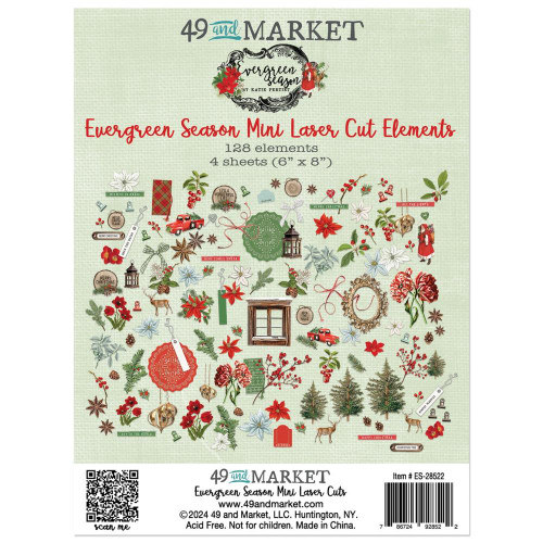 49 and Market- Evergreen Season- Mini Laser Cut Elements