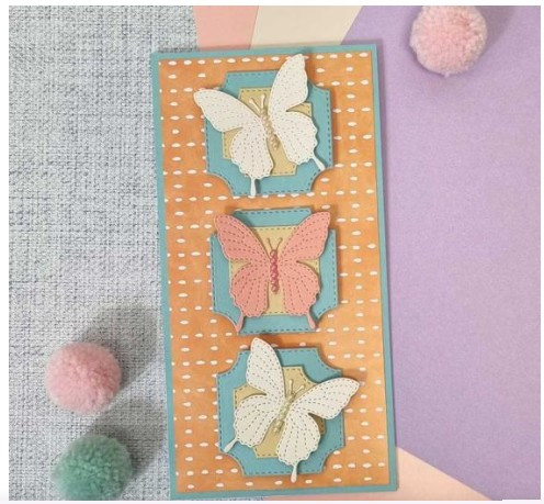 Hunkydory Crafts Moonstone Dies Stitched Flutterbyes