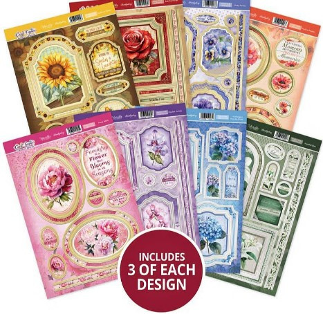 Hunkydory Crafts- Card Topper Pad- Fabulous Florals