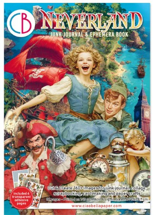Ciao Bella Neverland Junk Journal & Ephemera Book A4 32/Pkg