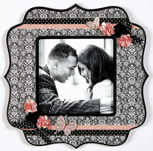 Fluerettes Fabric Flower Stickers Satin Flowers Black 4pc Per Pack Mark Richards | SKU: 10717