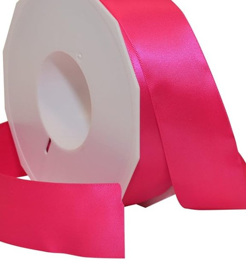 Satin Ribbon 2/5" NEON PINK 25-yards
