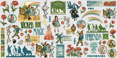 Graphic 45- Ephemera Assortment- Wonder of Oz