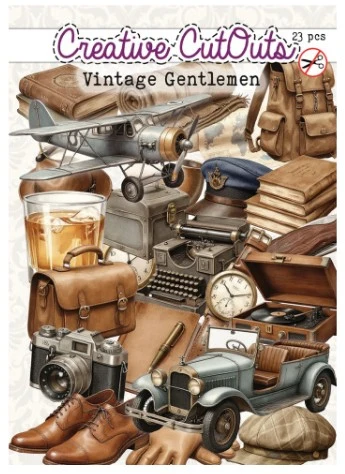 Creatief Art - Die-Cuts - Vintage Gentlemen - 23 Pieces
