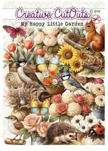 Creatief Art - Die-Cuts - My Happy Little Garden - 23 Pieces