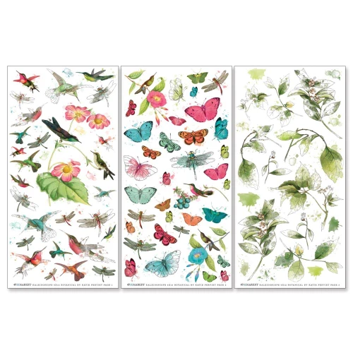 49 and Market by Katie Pertiet- Kaleidoscope Botanical Rub-on Transfer