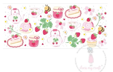 Dress My Craft - Stick N Peel Stickers - Sweet Berry Bloom