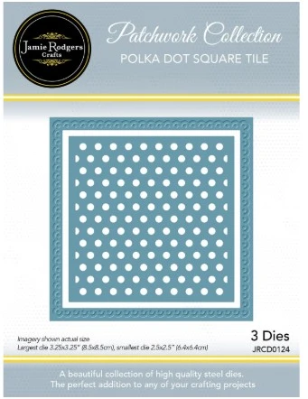 Jamie Rodgers Crafts Polka Dot Square Tile Die Set