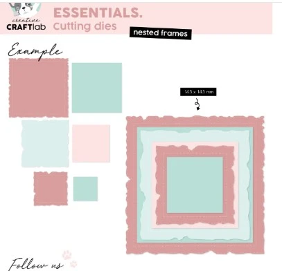 Studio Light - CCL Cutting Dies Nested Frames Essentials 6 Pieces