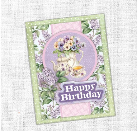 Paper Rose Petals & Pansies 6x8" Quick Cards Die Cuts 36430