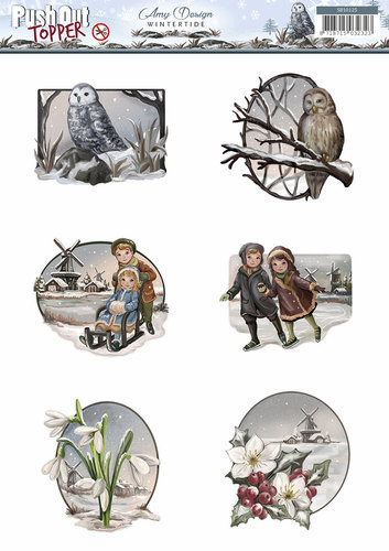 Amy Design Wintertide Push Out TOPPERS Die Cut SB10125