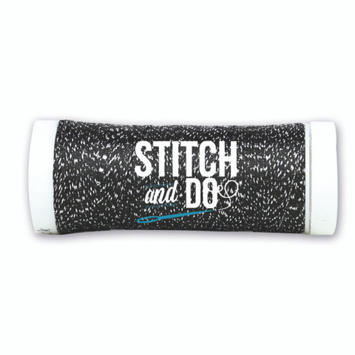Stitch and Do Embroidery Sparkles Thread 120 m Roll- Black SDCDS18