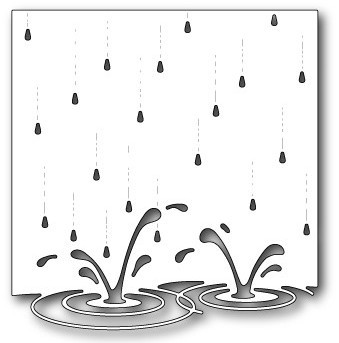 Memory Box 100% Steel Splashing Puddles Cutting Die - 99062
